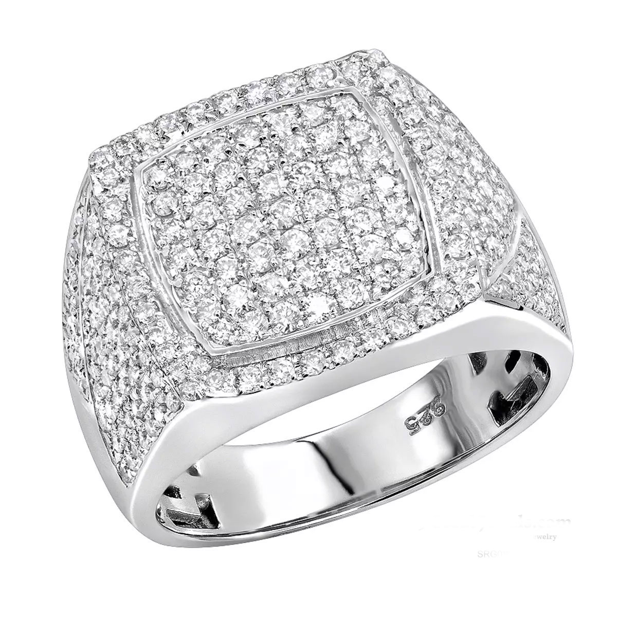Men's Sterling Silver Cubic Zircon Ring