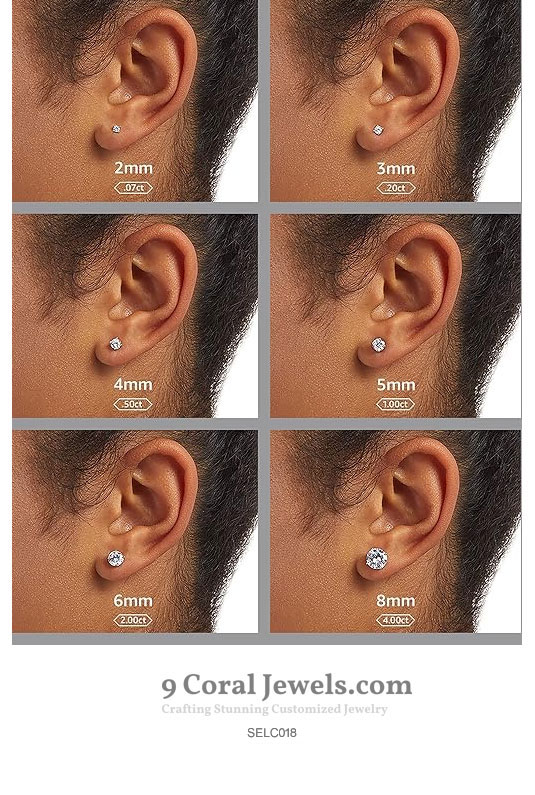 925% Sterling Silver Bee Stud Earrings