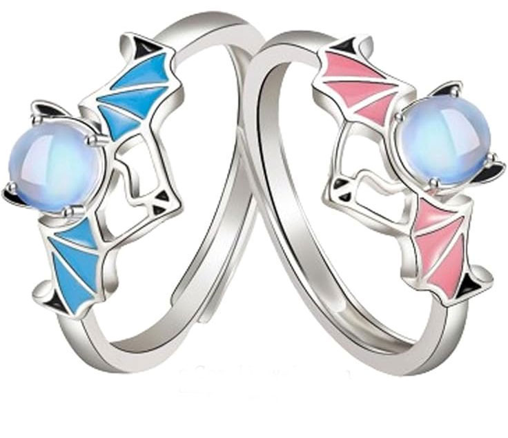 Dragon Wing Moonstone Rings