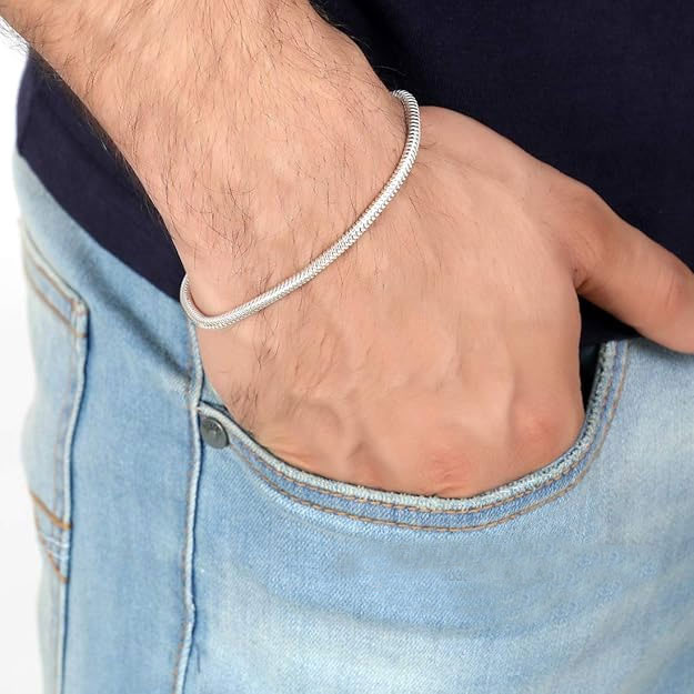 Sterling Silver Snake Chain Bracelet