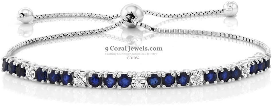 925 Sterling Silver Heart-Shaped Blue CZ Pendant & Bracelet Set – SBL062