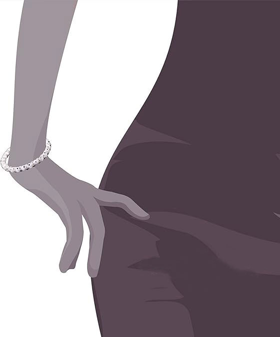 White Evil Eye Beaded Stretch Bracelet with CZ Spacers