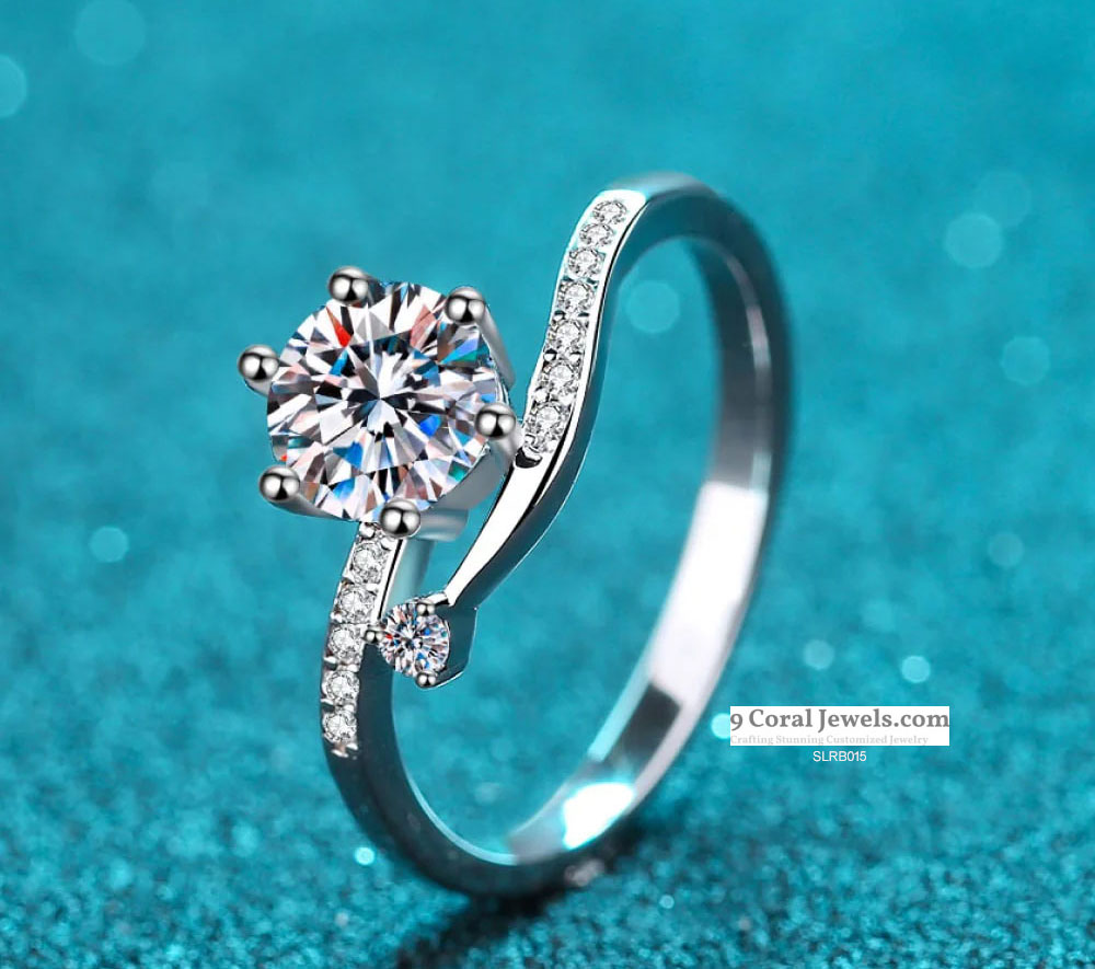 925% Sterling Silver Elegant CZ Ladies Ring