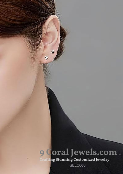 Silver Flower Earrings