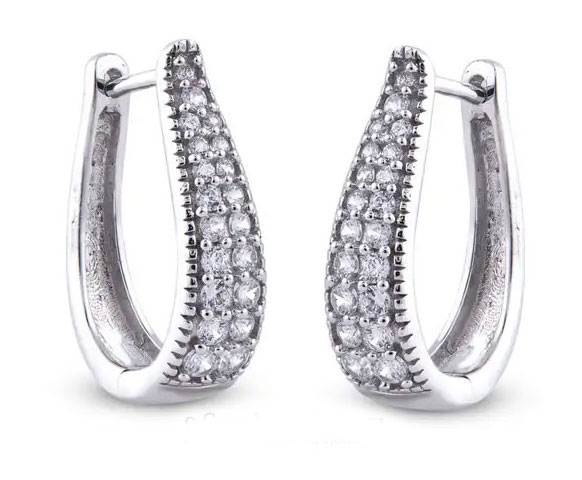 Elegant Silver Hoop Earrings