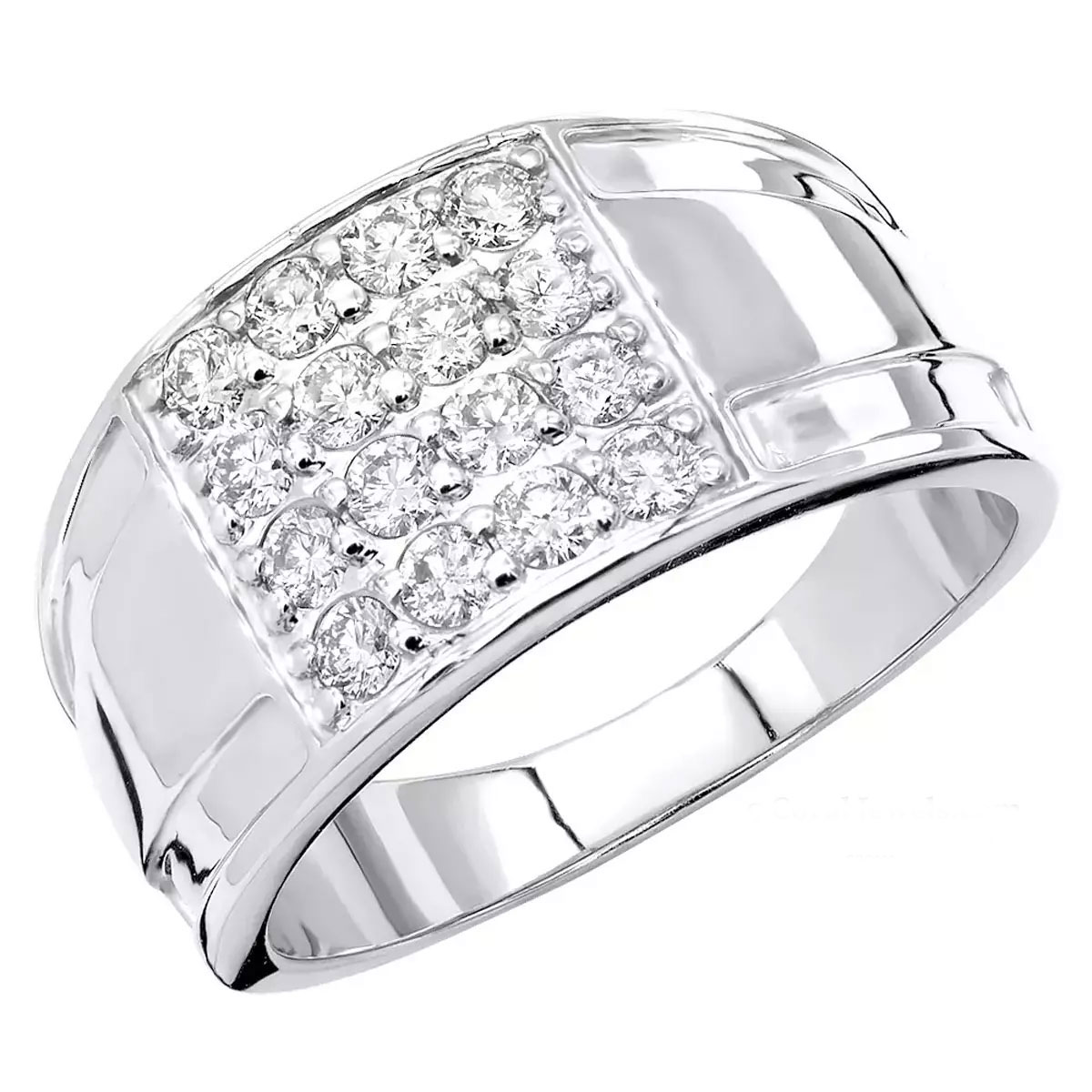 Men's Cubic Zircon Cluster Ring