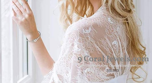 925 Sterling Silver Heart Initial Cable Wire Bracelet – SBL063