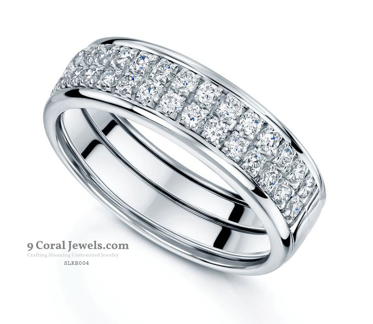 Elegant Cubic Zircon Wedding Band