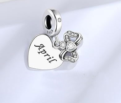 925Sterling Silver January Birthstone Charm