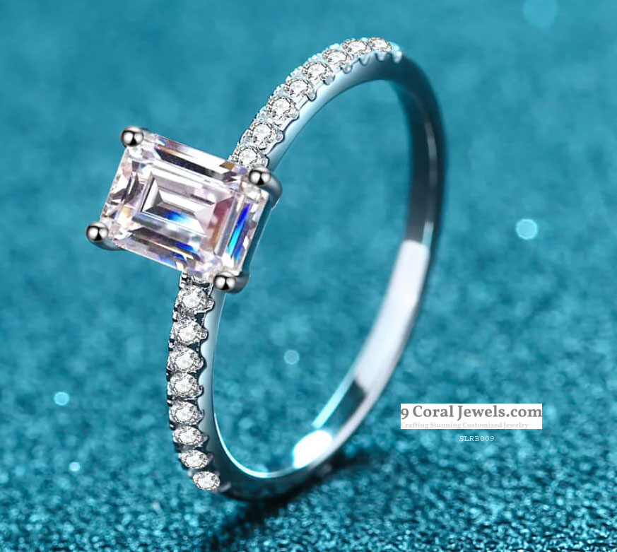 Emerald Cut Solitaire Engagement Ring