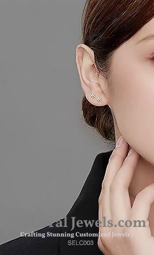 Silver Flower Earrings
