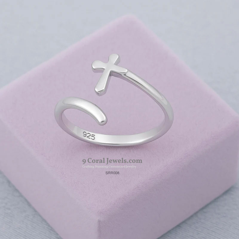 Sterling Silver Cross Ring