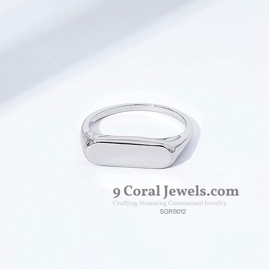 Minimalist Silver Signet Ring