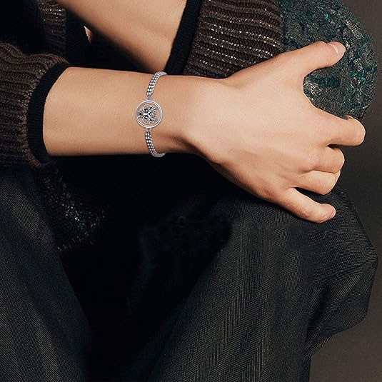 Silver Dragon Head Bracelet