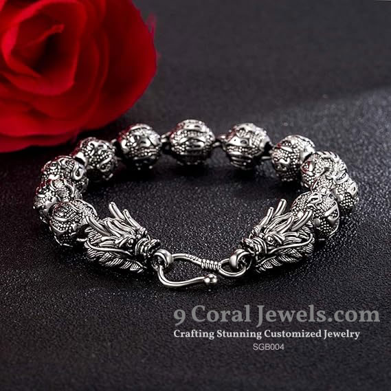 Sterling Silver Skull Bracelet