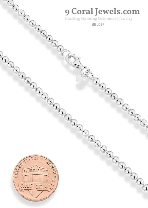 Delicate 925 Sterling Silver Bead Bracelet