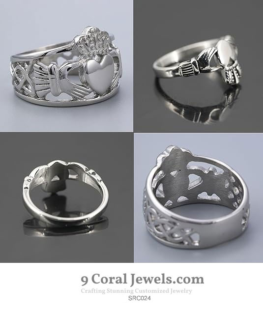 Custom Angel and Heart Ring