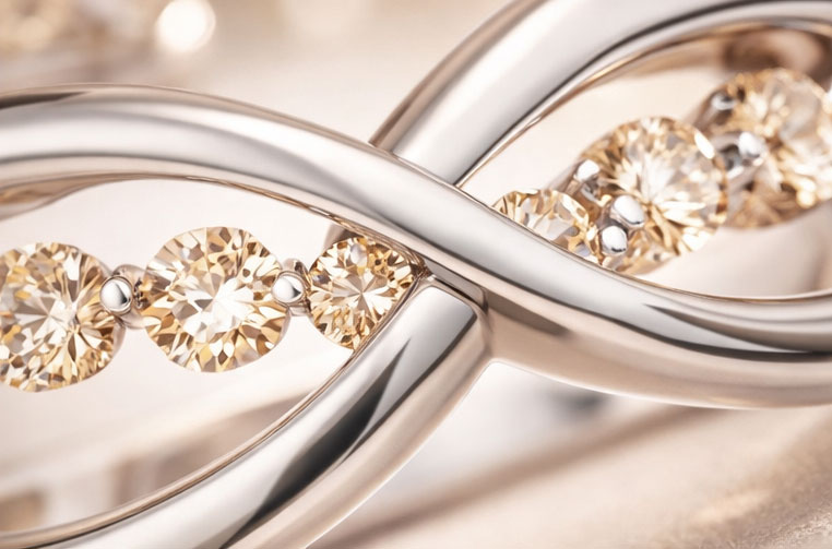 Infinity CZ Diamond Sterling Silver Ring