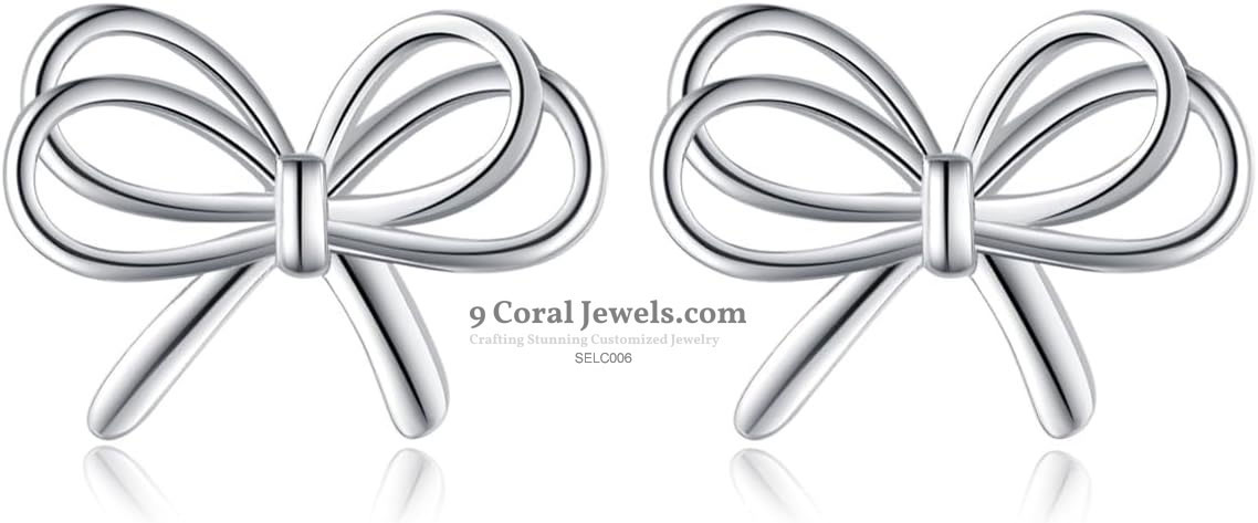Silver Bow Earrings