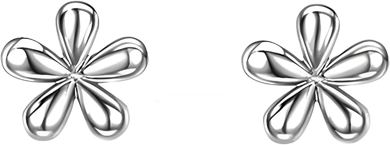 Silver Flower Earrings