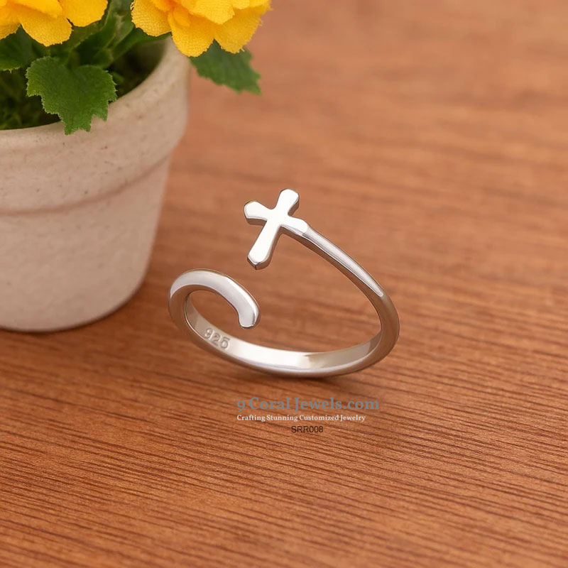 Sterling Silver Cross Ring