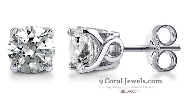 Cubic Zirconia Stud Earrings