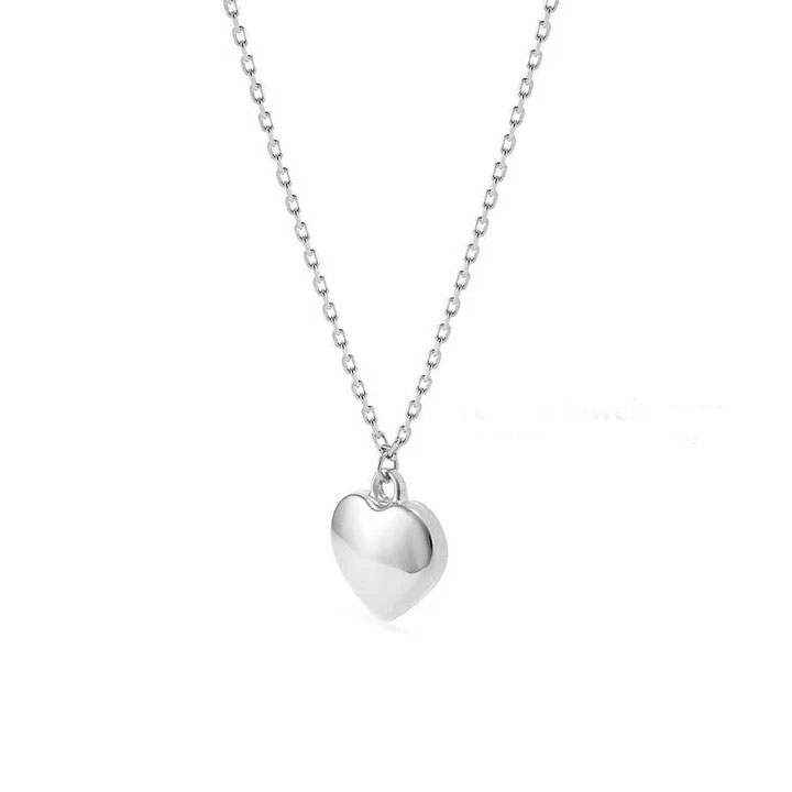 Sterling Silver Heart Pendant Necklace