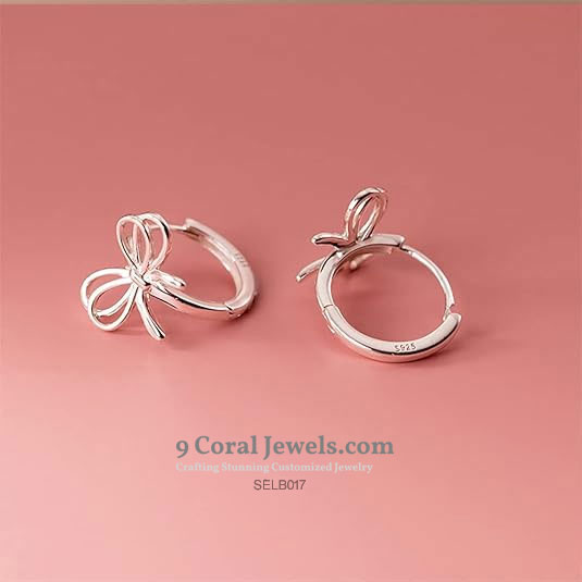 Sterling Silver Bow Earrings