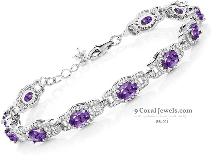 Sterling Silver Amethyst Jewelry Set