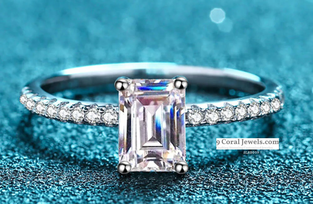 Emerald Cut Solitaire Engagement Ring
