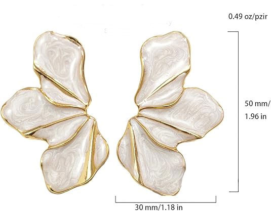 925% Sterling Silver Elegant Gold-Trimmed Floral Earrings