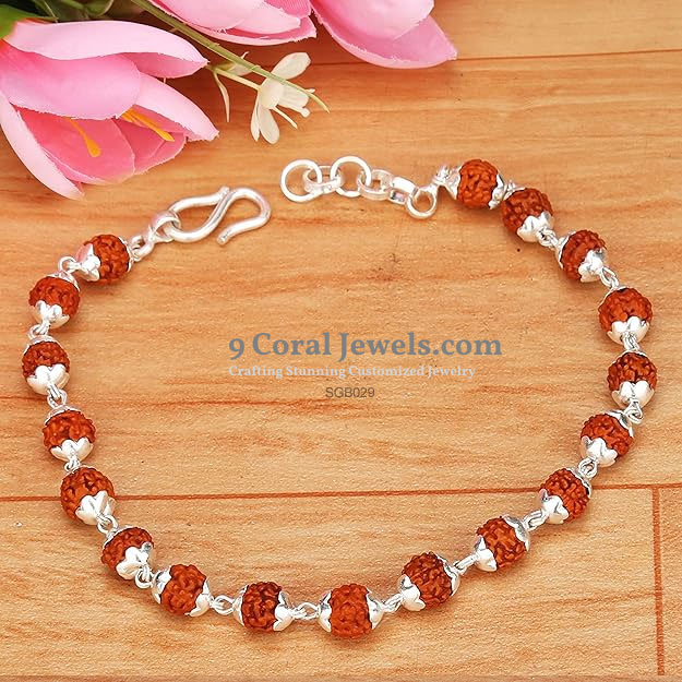 Rudraksha Silver Bracelet