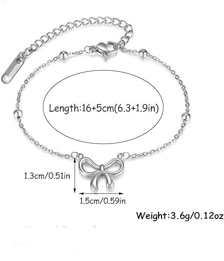 Sterling Silver Bow Bracelet