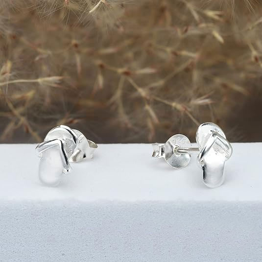 Sterling Silver Cubic Zirconia Diamond Stud Earrings