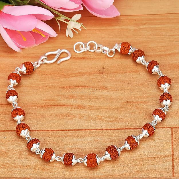 Rudraksha Silver Bracelet