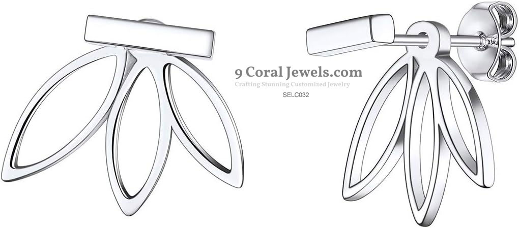 Sterling Silver Petal Earrings