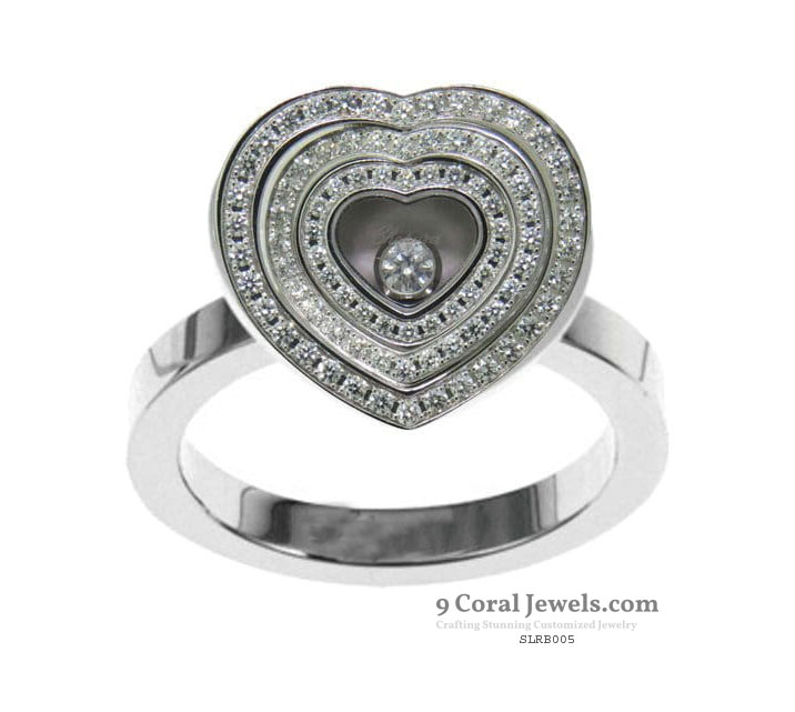 925% Sterling Silver Heart-Shaped CZ Ring
