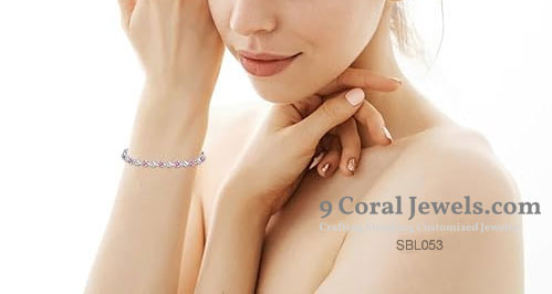 Adjustable Flower Gemstone Bracelet