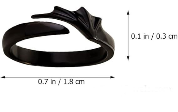 Couple Bat Wing Rings