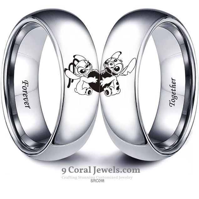 Couple 925% Sterling Silver Rings