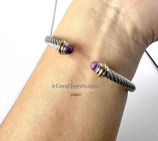 Twisted Silver Cuff Bracelet