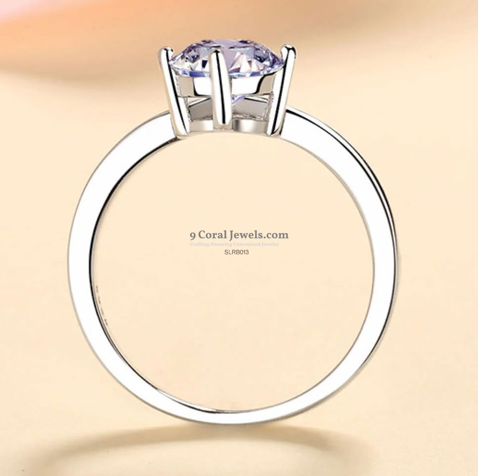 Elegant Crystal CZ Engagement Ring