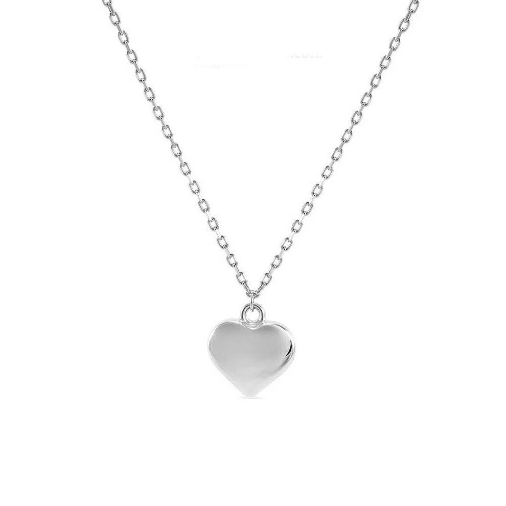 Sterling Silver Heart Pendant Necklace