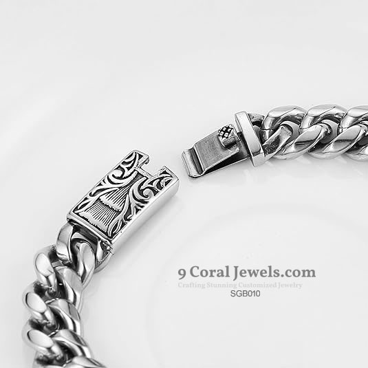 Men's Stainless Steel Cross Bracelet