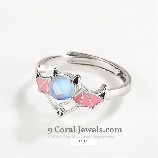 Dragon Wing Moonstone Rings