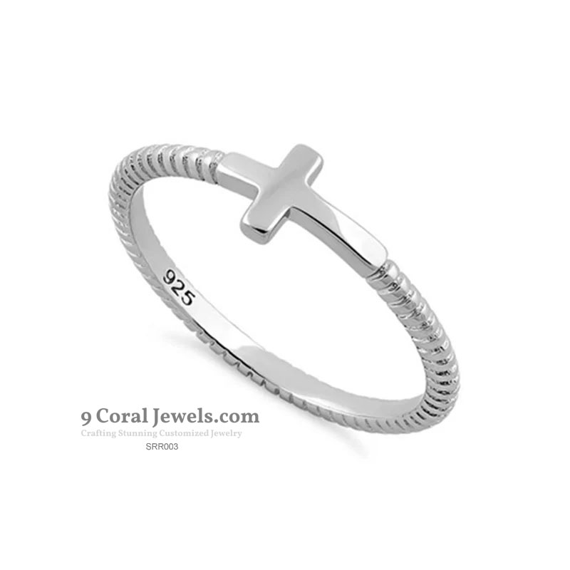 Sterling Silver Cross Ring