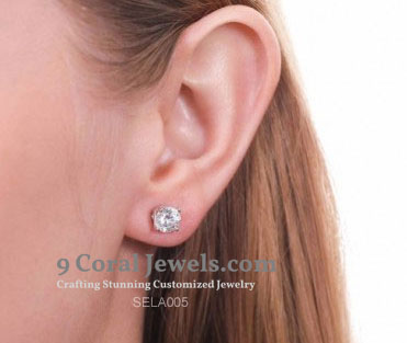 Cubic Zirconia Stud Earrings