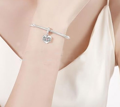 925Sterling Silver January Birthstone Charm