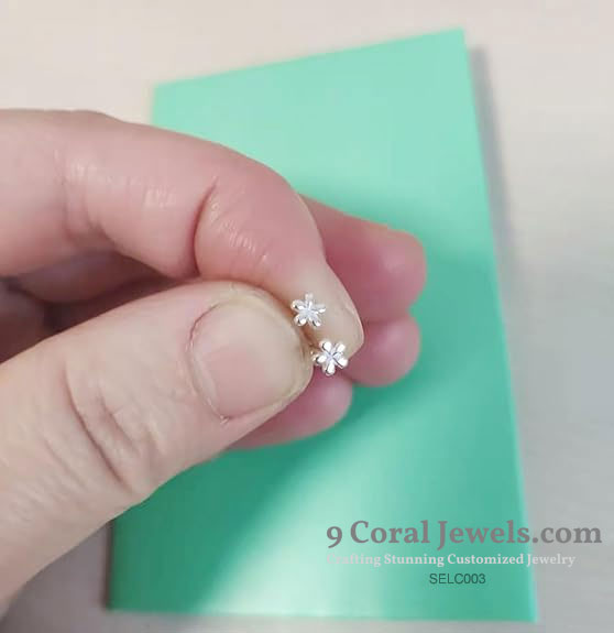 Silver Flower Earrings
