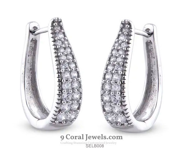 Elegant Silver Hoop Earrings